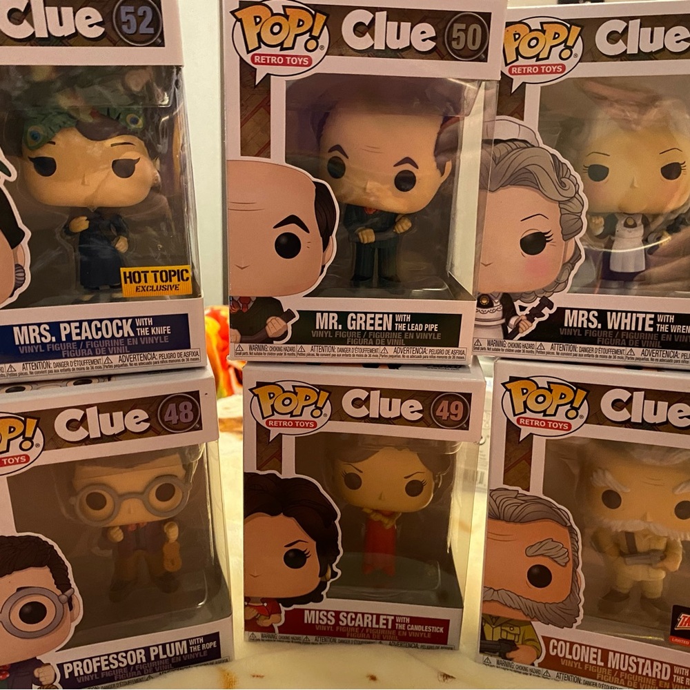 Pop Retro Toys Clue Complete Set